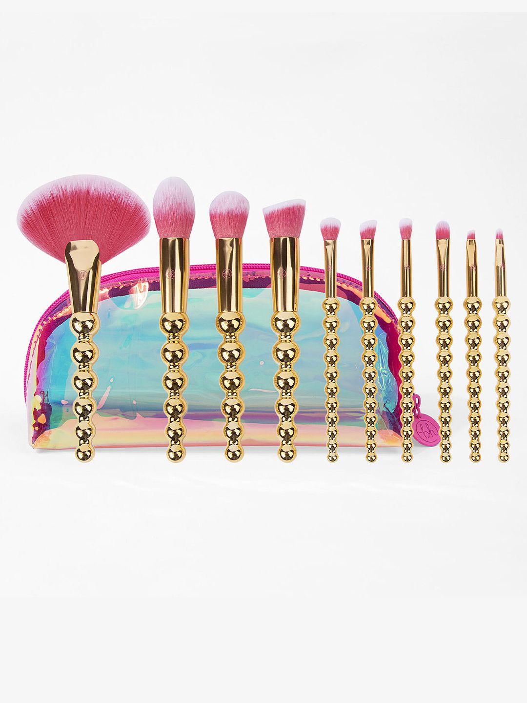 bh cosmetics metamorphosis 10 piece brush set with bag