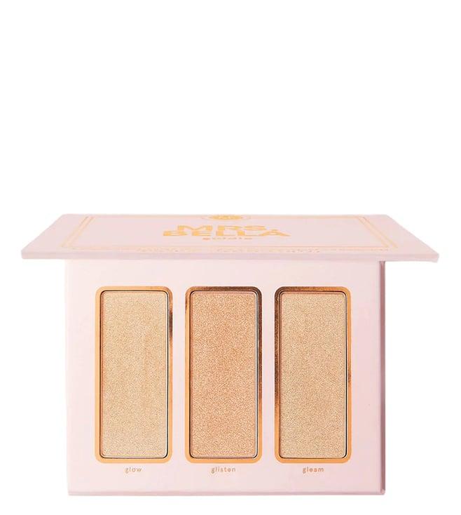 bh cosmetics mrs. bella goldie 3 color highlighter trio - 9 gm