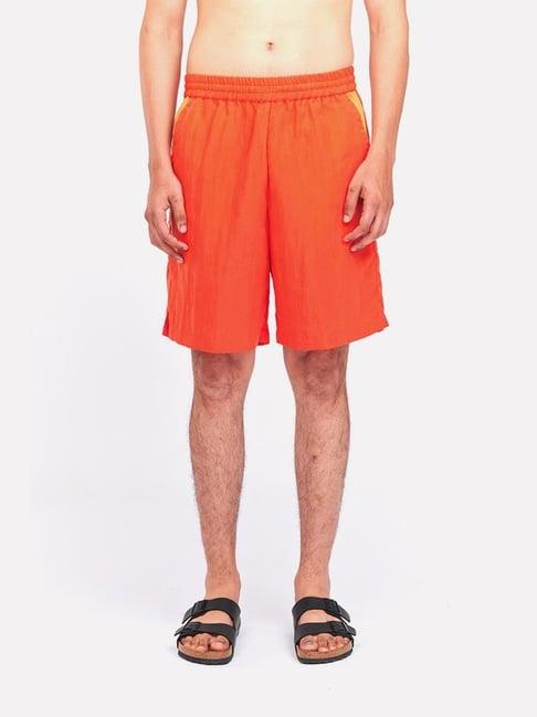 bhaane coral mustard boat bermuda short