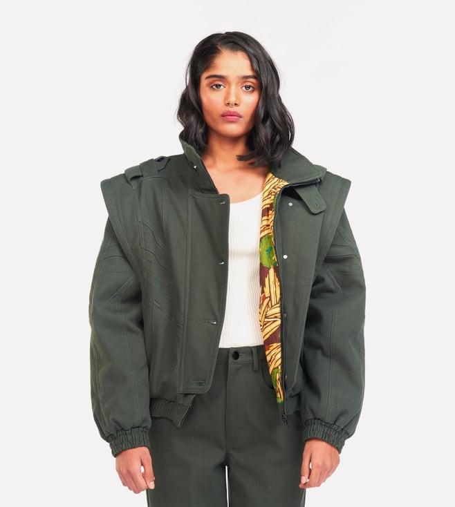 bhaane fern biker jacket