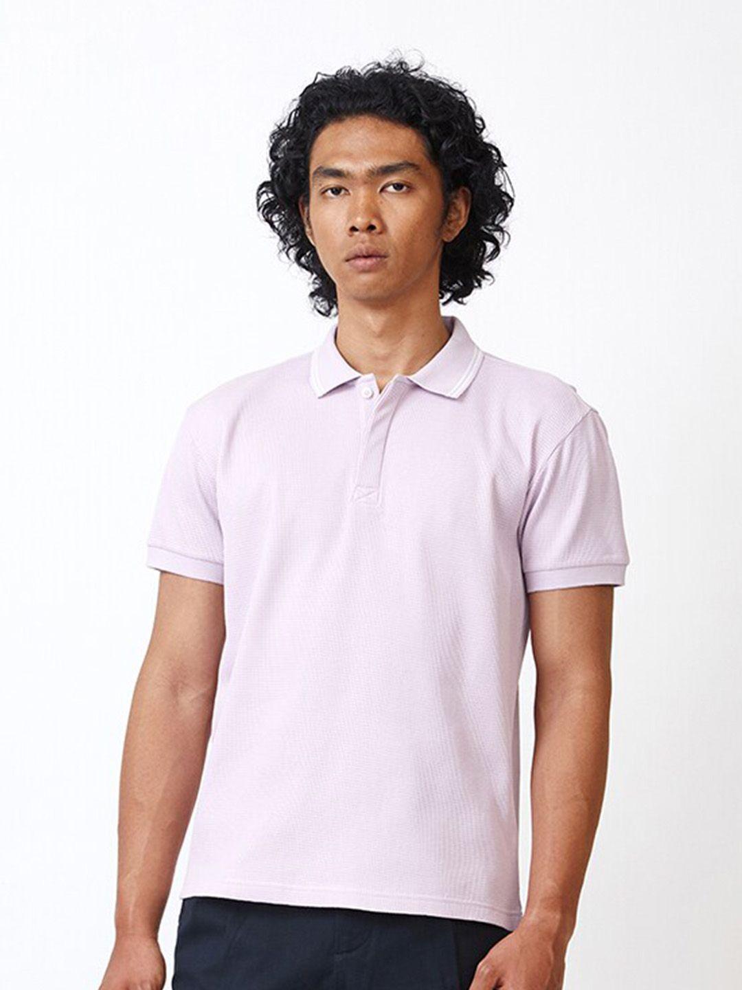 bhaane polo collar pure cotton t-shirt