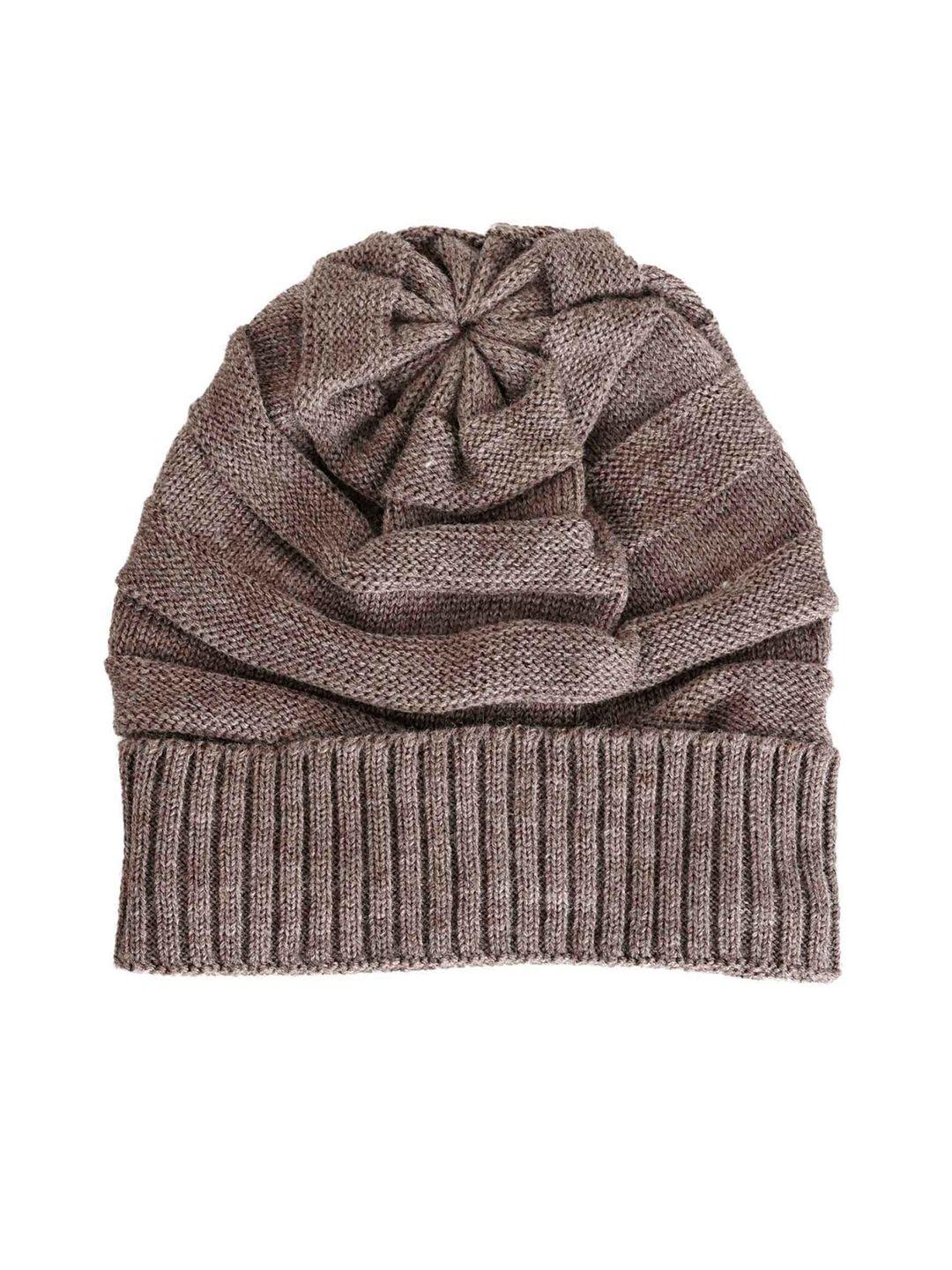 bharatasya men brown beanie