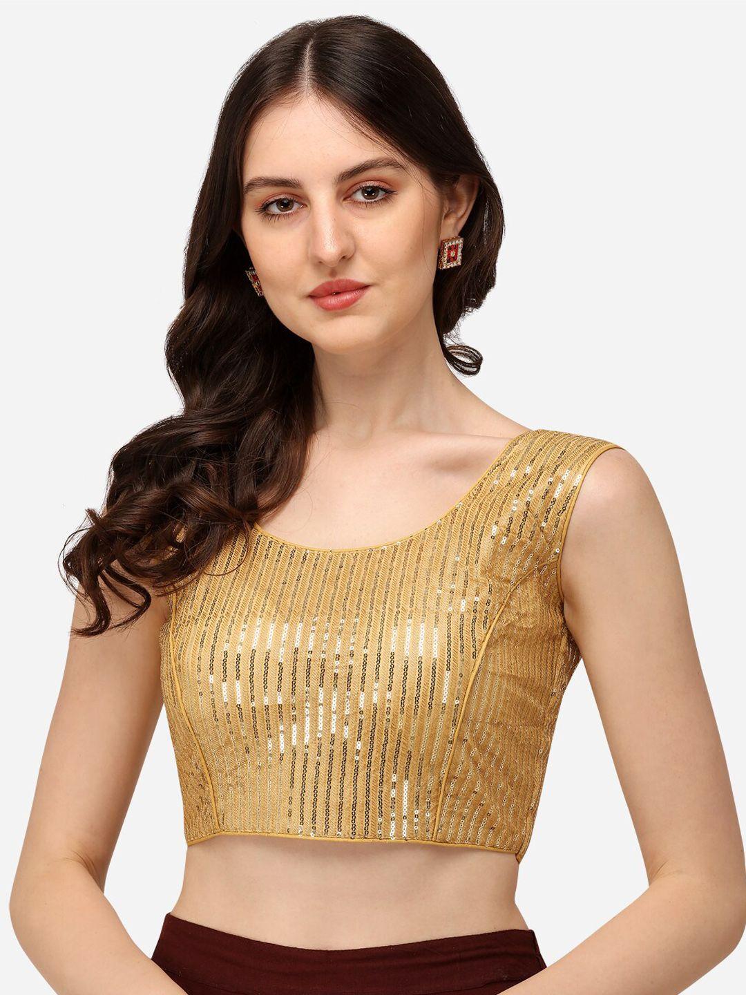 bhavyam embroidered round neck saree blouse