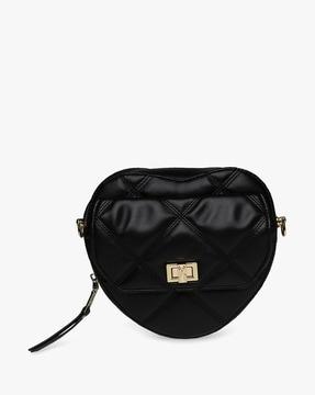 bheart quilted crossbody bag with detachable strap