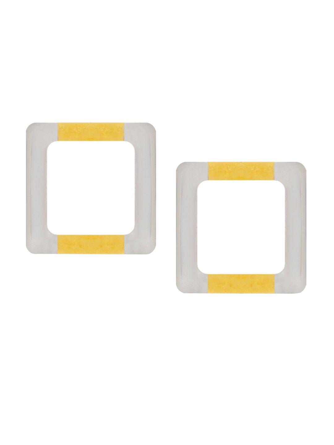 bhima 22kt gold square- shaped stud earrings-1.24gm