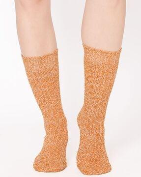 bhsocks-050822-017 heathered mid-calf length socks