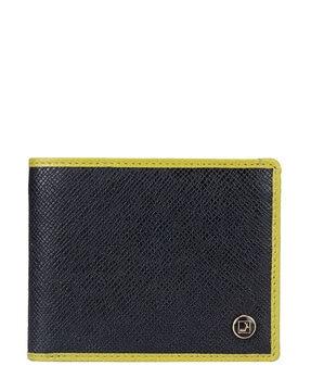 bi-fold wallet with logo accent