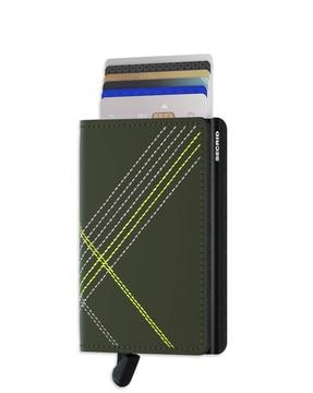 bi-fold wallet with stitched detail