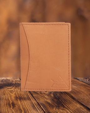 bi-fold leather card holder
