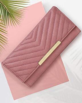 bi-fold wallet with back zip