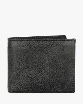 bi-fold wallet with debossed logo