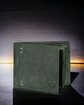 bi-fold wallet with embossed logo