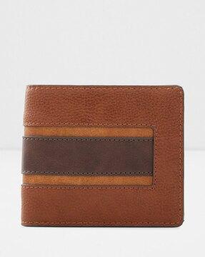 bi-fold wallet with internal zip pocket