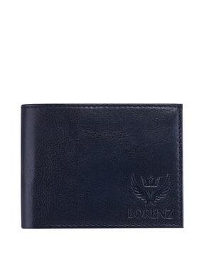 bi-fold wallet with logo embossed
