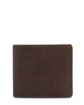 bi-fold wallet with snap-buttoned pouch