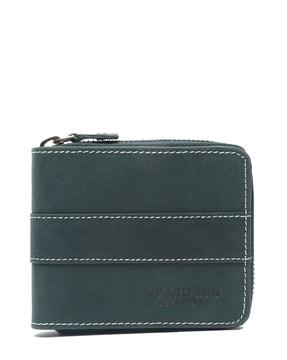 bi-fold wallet with zip-around