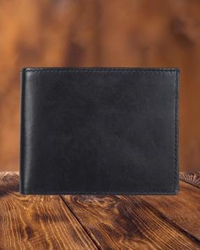 bi-fold wallet with zip pocket