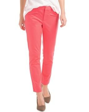 bi-stretch skinny ankle-length pants