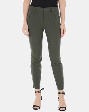 bi-stretch skinny ankle pants