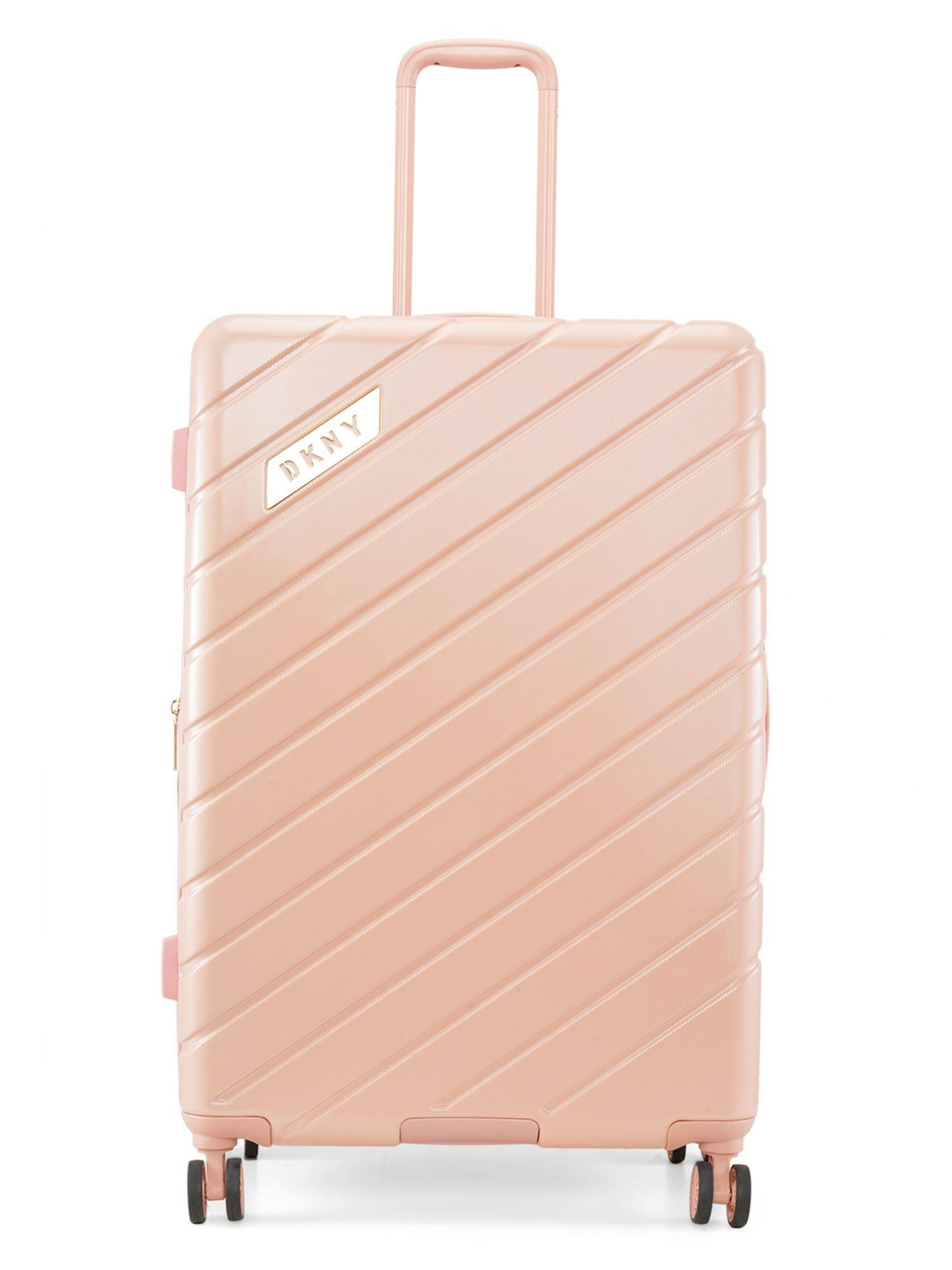 bias pink color abs material hard 20 inches cabin size trolley