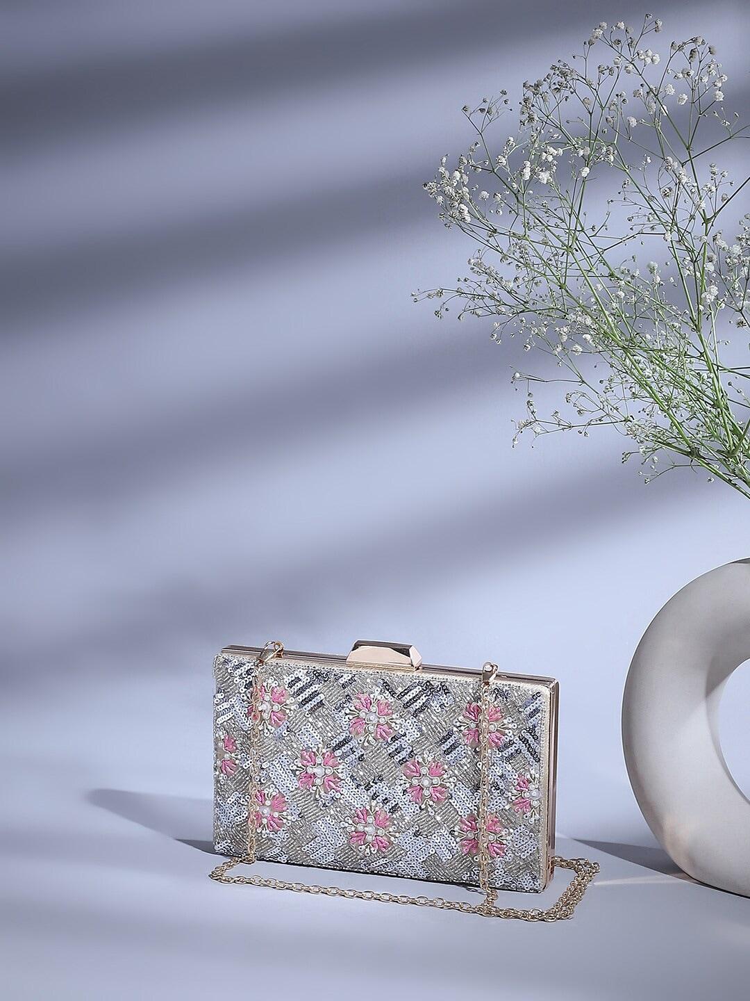 biba floral embellished purse clutches