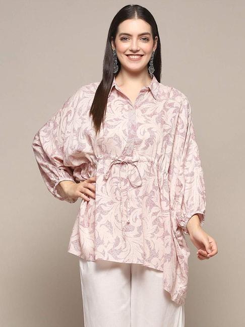 biba pink printed tunic