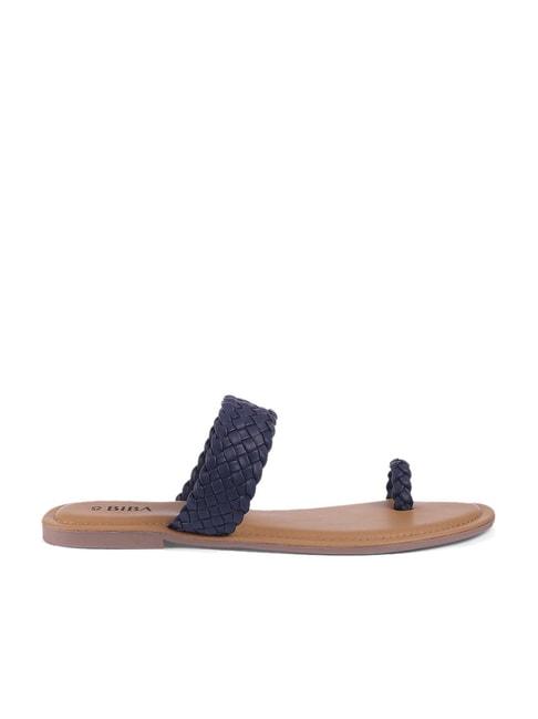 biba women's navy toe ring sandals