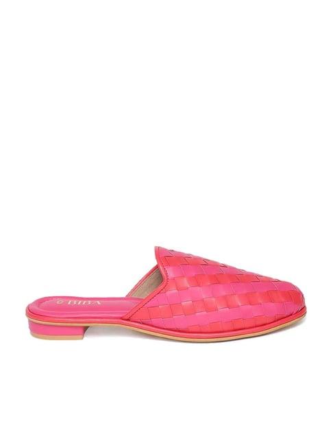 biba women's pink mule shoes