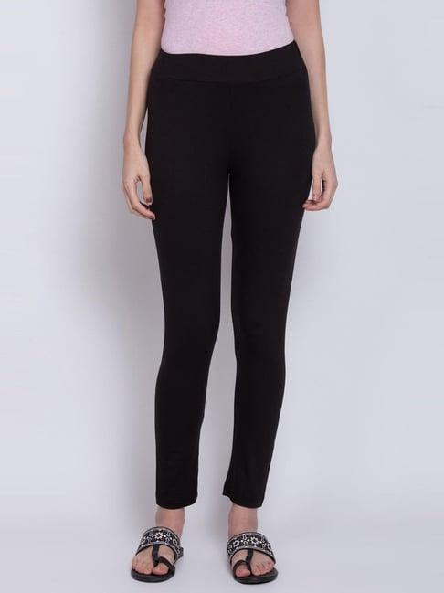 biba black regular fit leggings