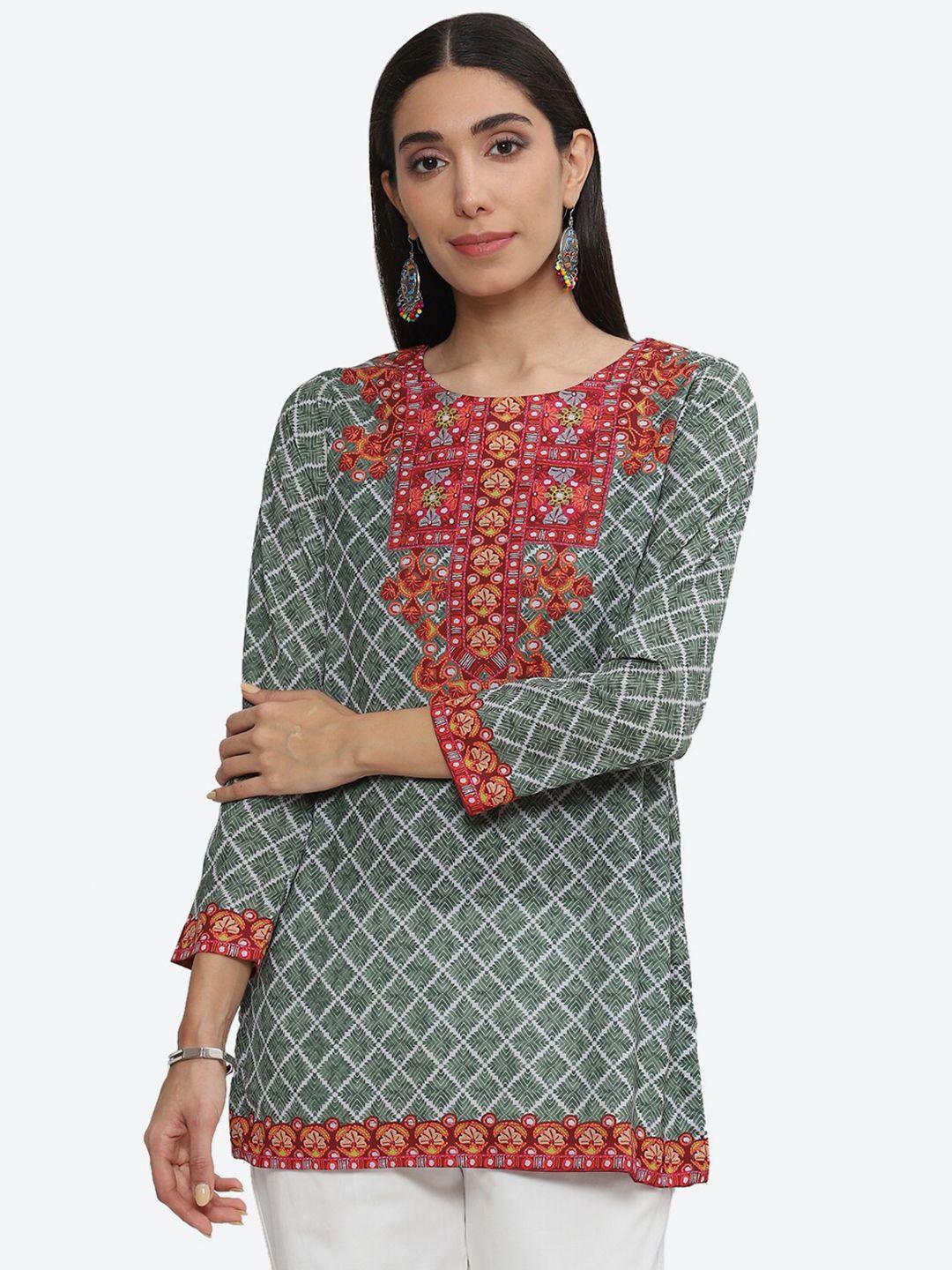 biba ethnic motifs printed kurti