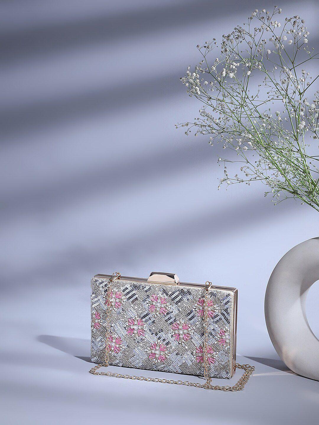 biba floral embellished purse clutches
