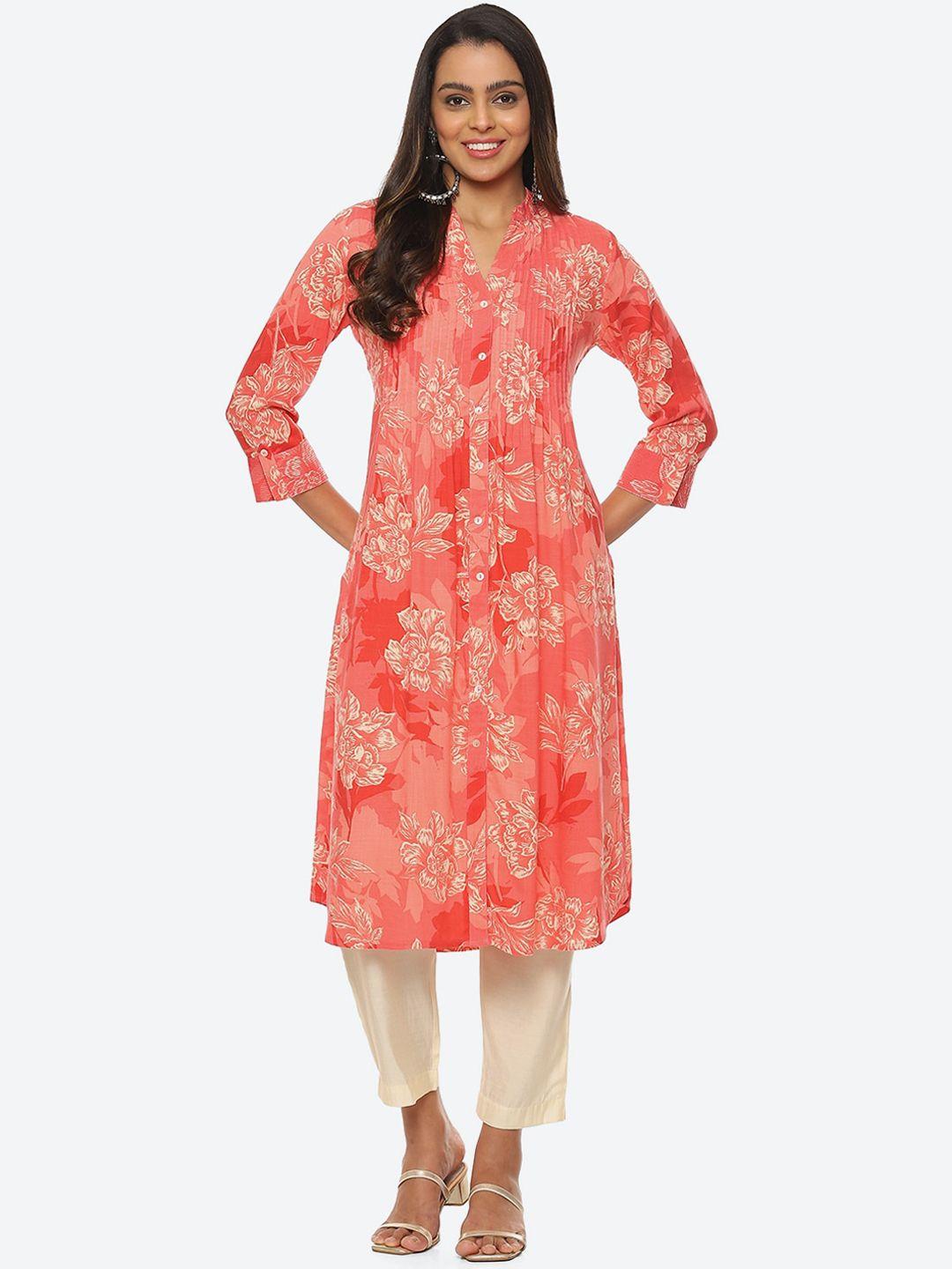 biba floral printed floral kurta