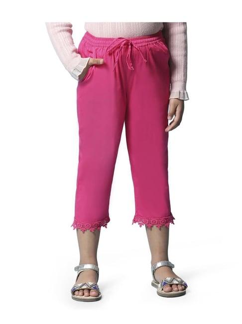 biba girls pink narrow fit pants