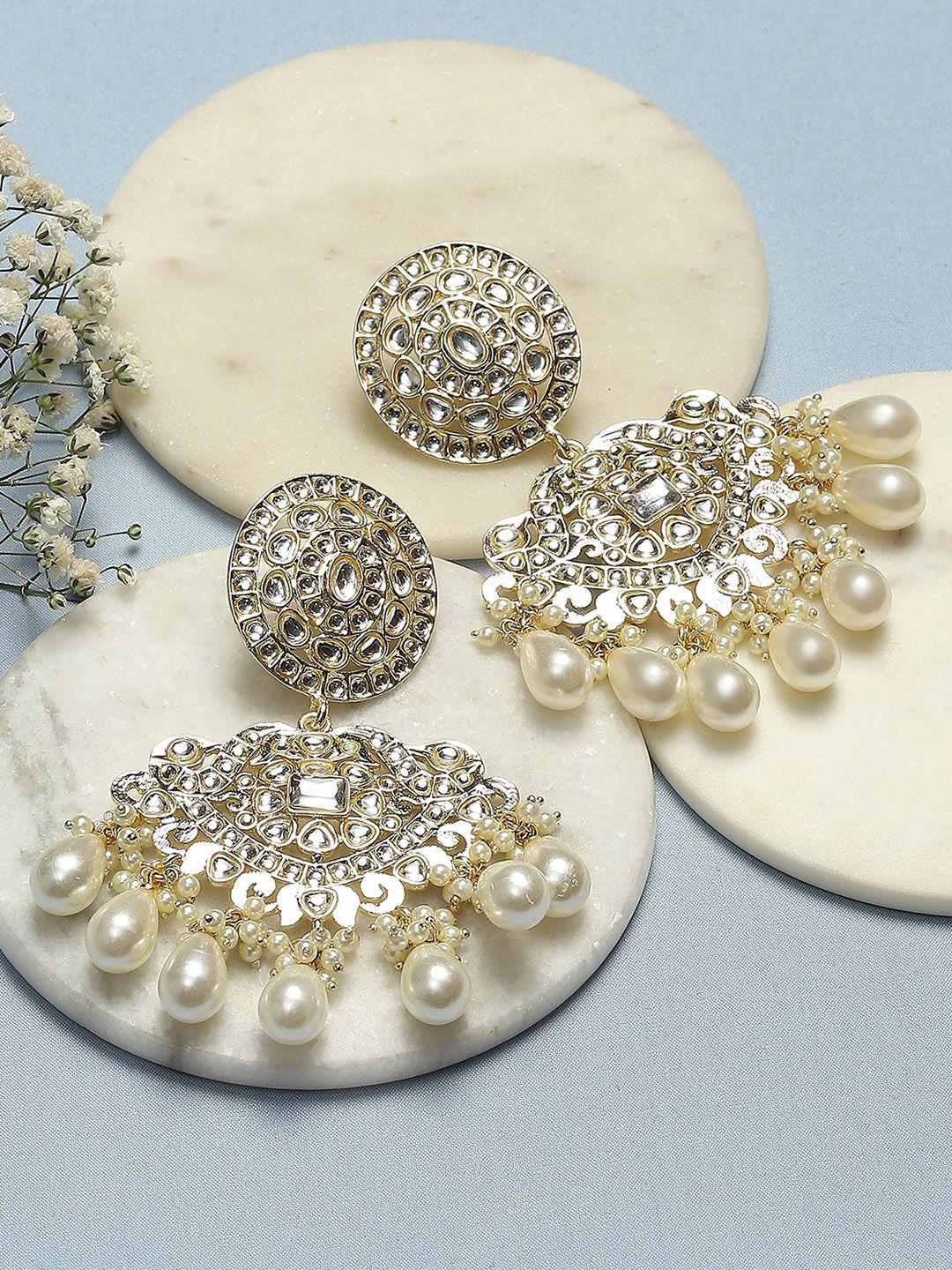 biba gold-plated chandbalis earrings
