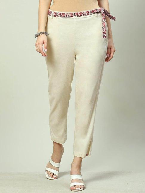 biba off white pants