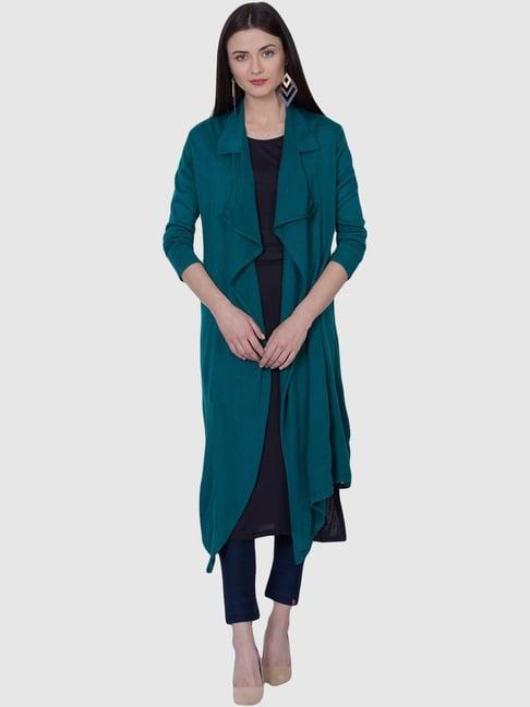 biba teal green straight shrug