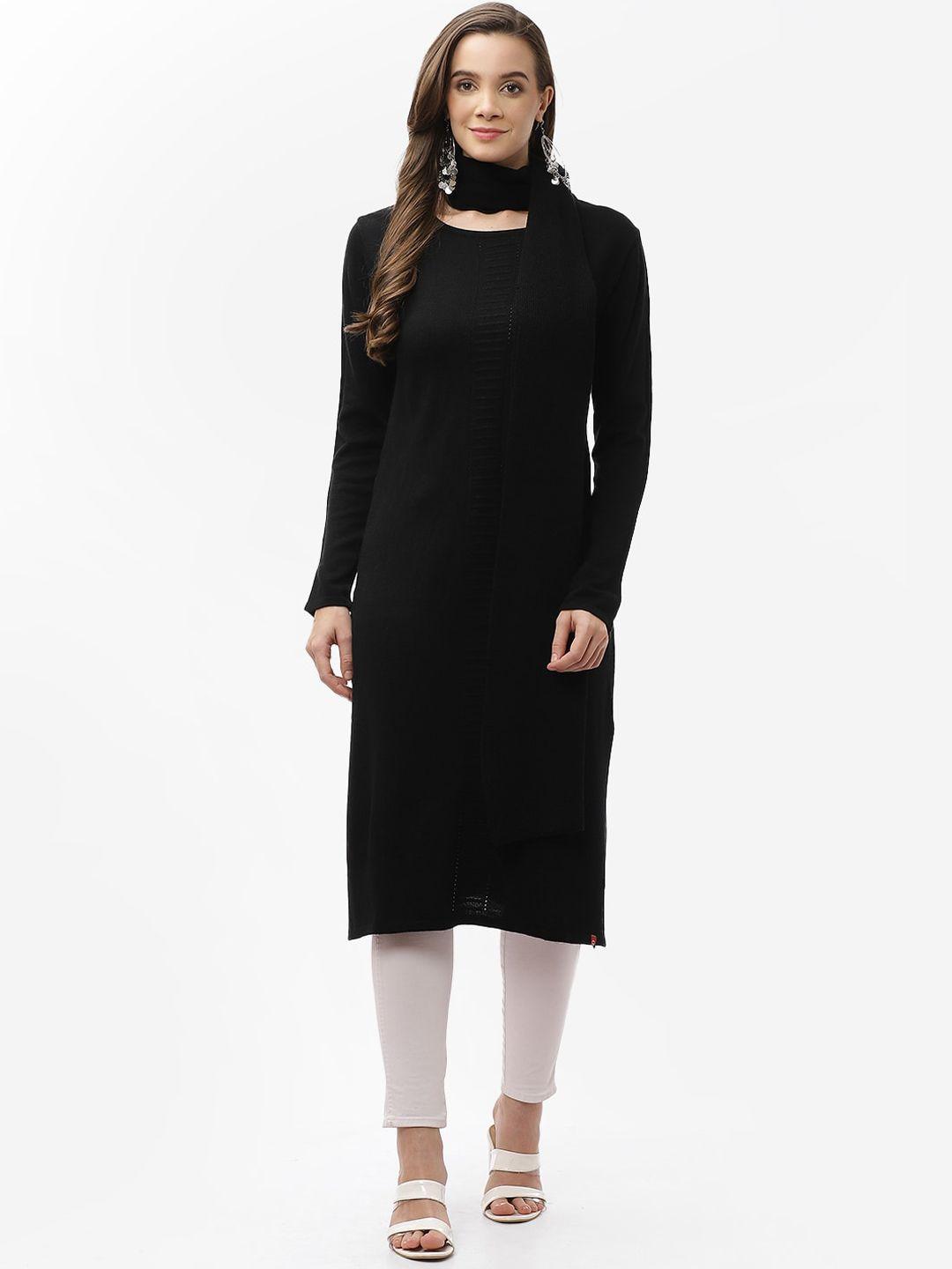 biba women black kurta