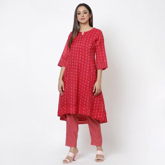 biba women floral print a-line kurta