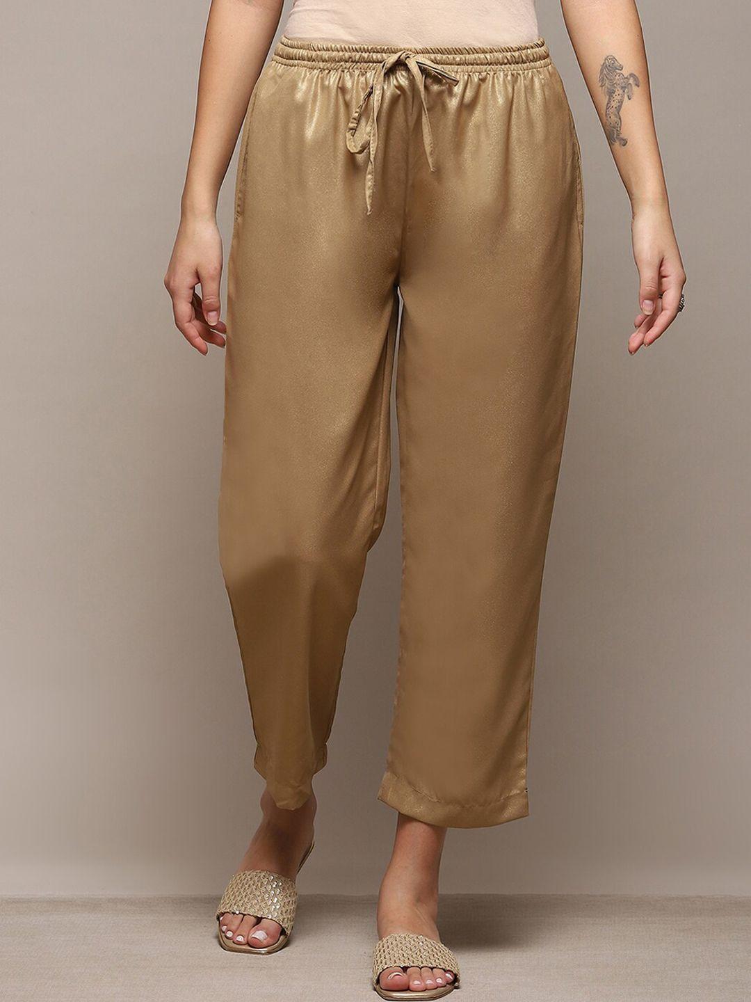 biba women original mid-rise cropped trouser