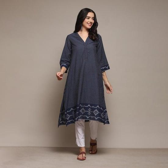 biba women printed a-line kurta