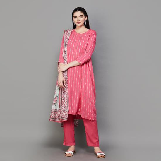 biba women printed kurta set