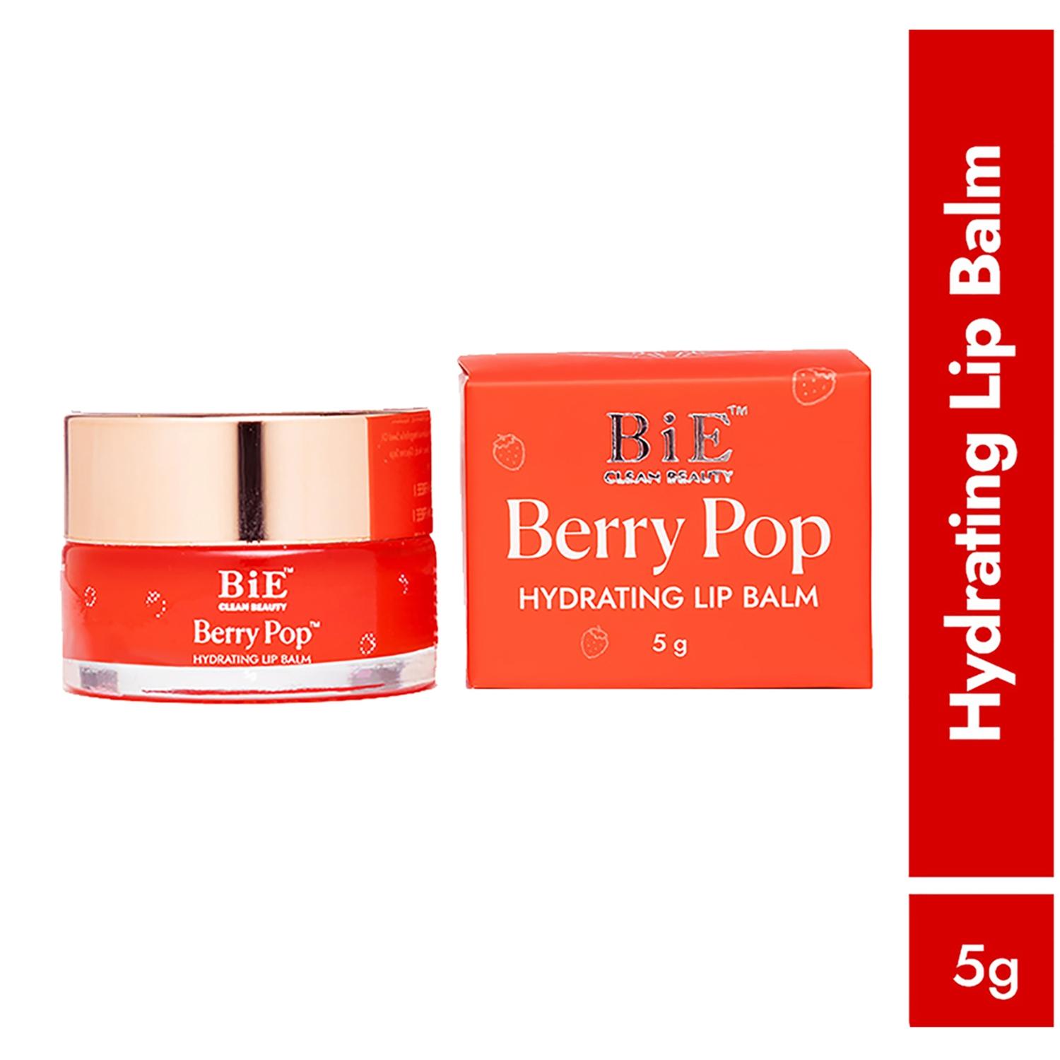 bie berry pop hydrating lip balm (5g)