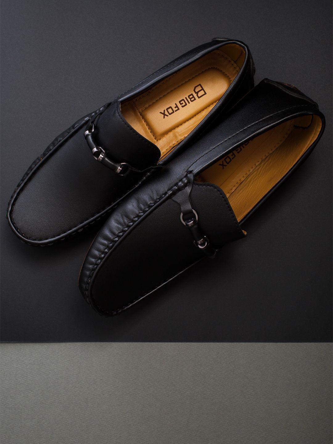 big fox men black loafers