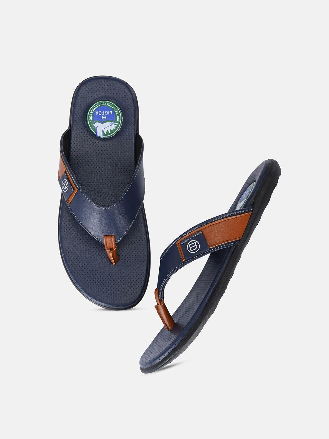 big fox men blue & green thong flip-flops