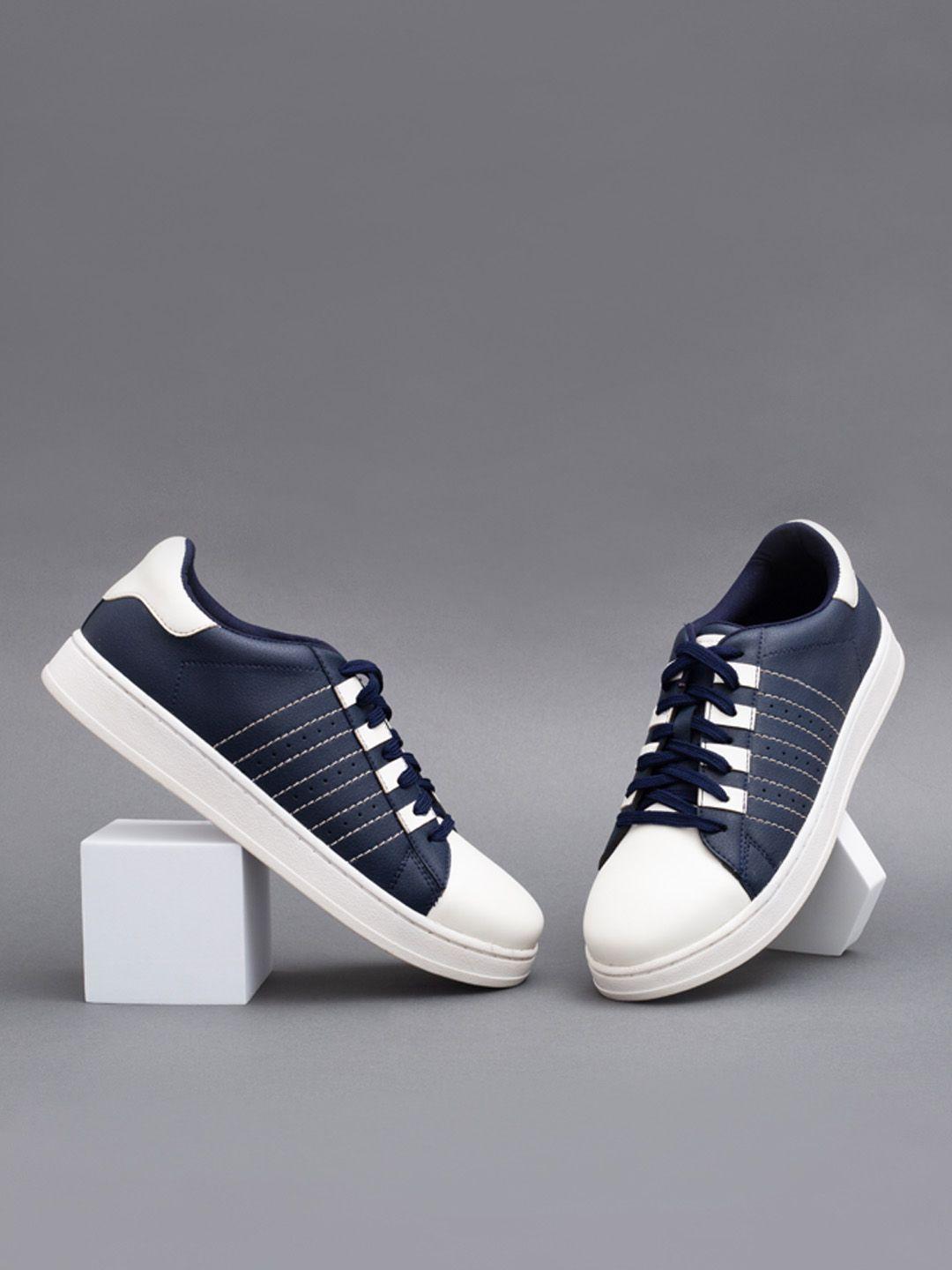 big fox men blue colourblocked sneakers