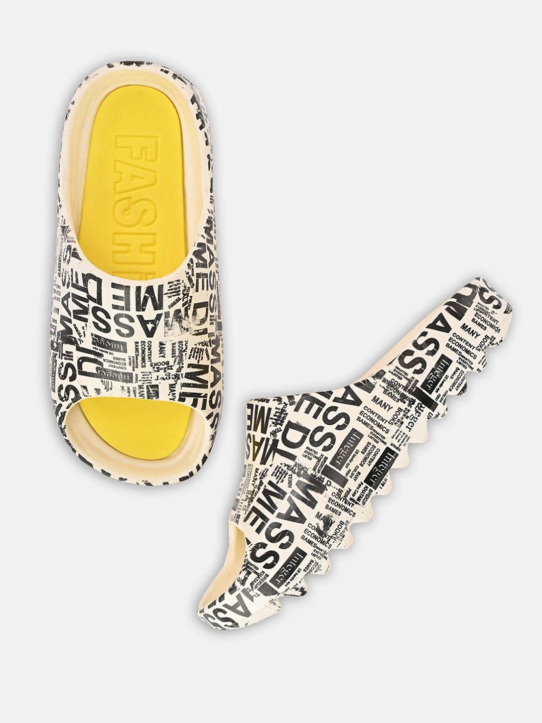 big fox men open toe slip on printed sliders