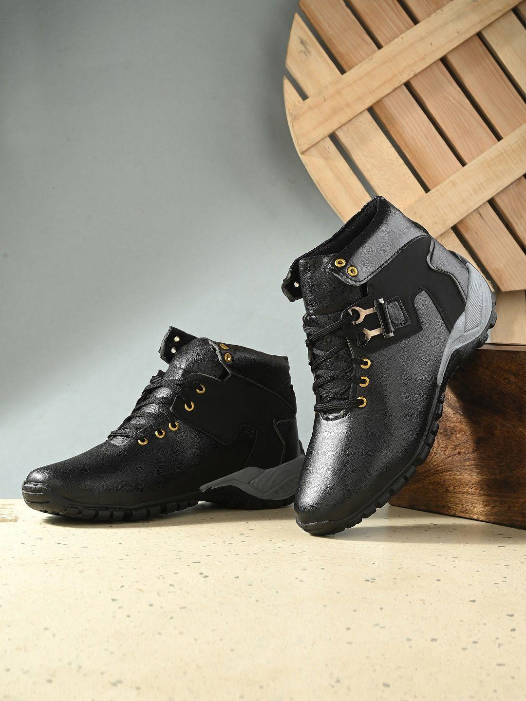 big fox men textured high-top regular boots