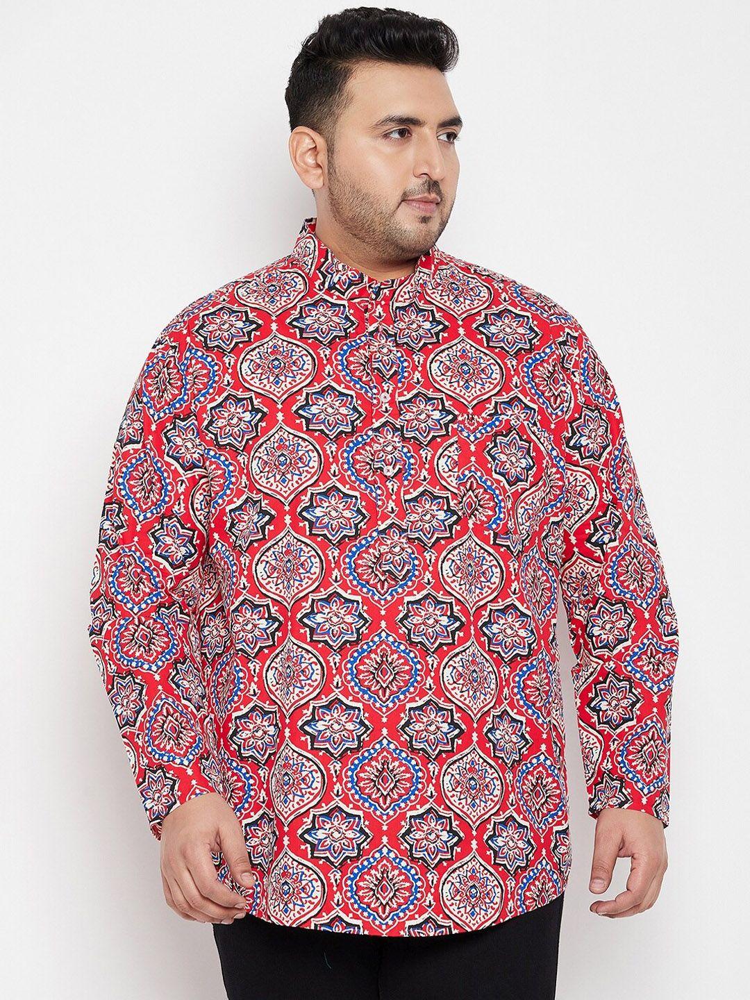 bigbanan plus size ethnic motifs printed pure cotton kurta
