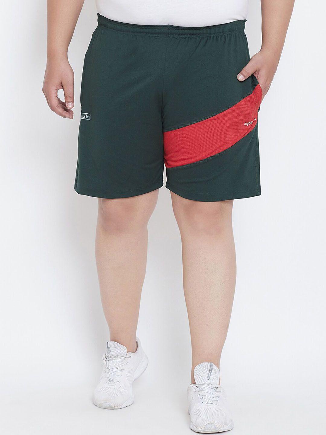 bigbanana men plus size mid-rise training & gym rapid-dry shorts