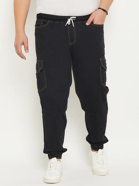 bigbanana black regular fit plus size jogger jeans